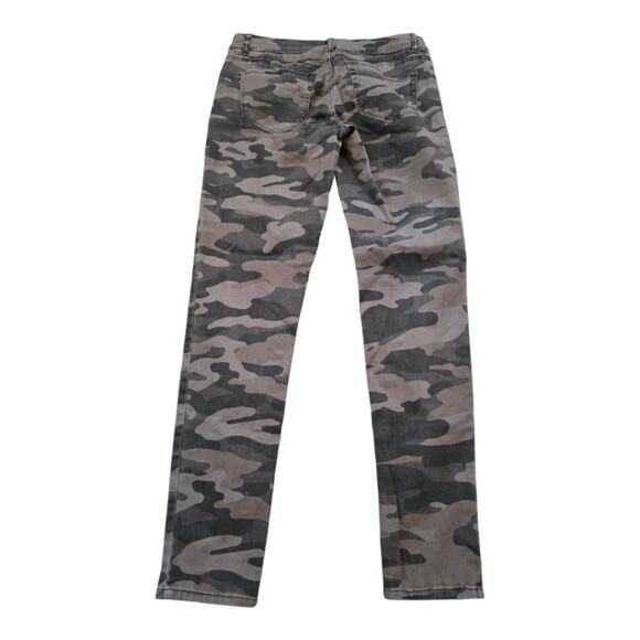 Democracy Camouflage Zipper Ab"solution Stretch Skinny Jeans Size 6 - Picture 3 of 10